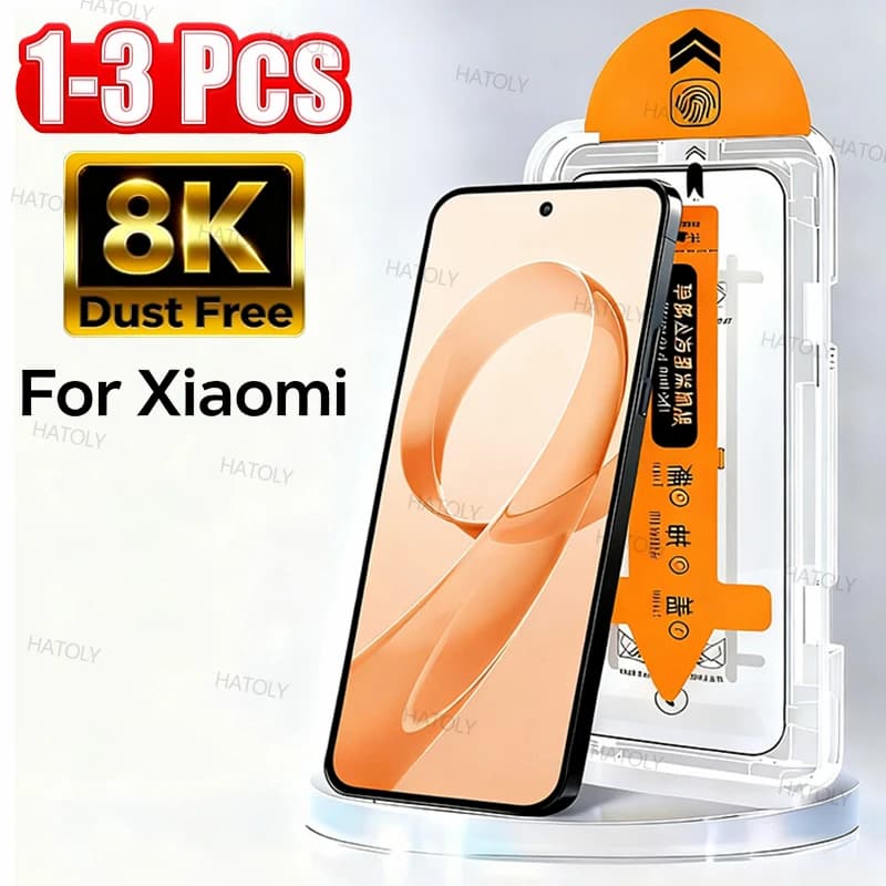 Vetro temperato senza polvere per Xiaomi Poco F8 Protezione schermo ultra facile da installare per Xiaomi Poco F8 Ultra Pellicola antigraffio per telefono