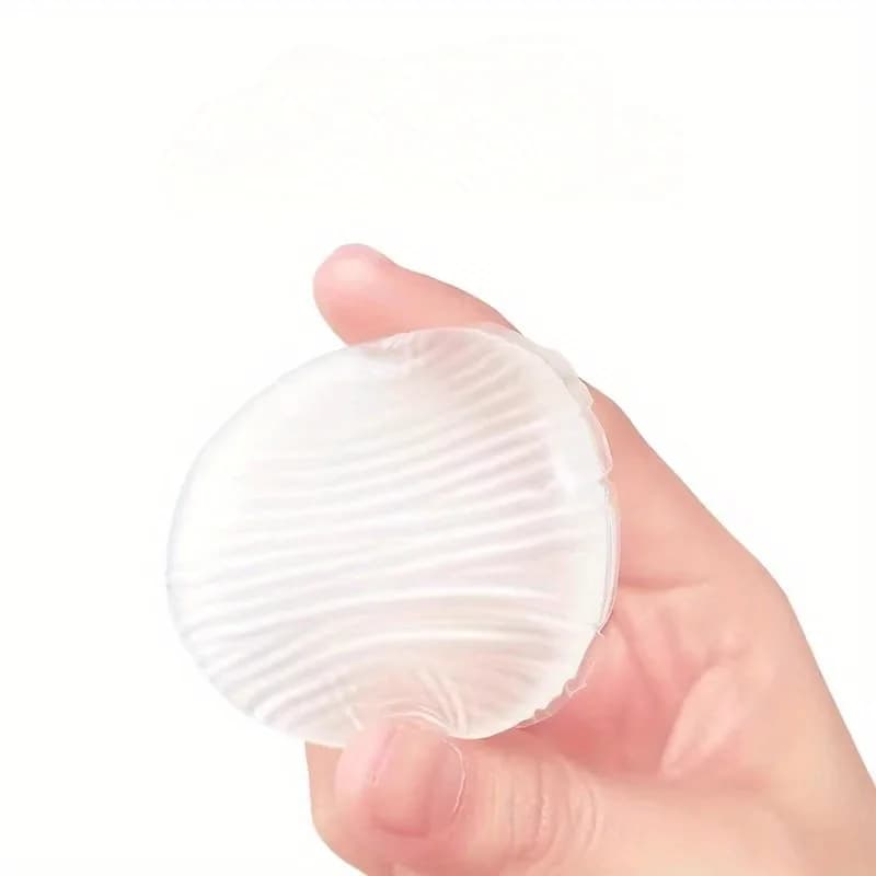 Clear Silicone Makeup Sponge, Non-Absorbent Foundation Blender, Soft Bouncy Flawless for Liquid Cream, Reusable No Waste
