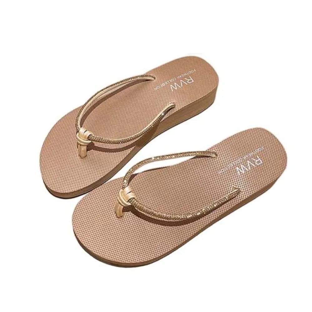 Infradito casual in cristallo PVC Scivoli da vacanza antiscivolo impermeabili Sandali Scarpe Pantofole da spiaggia con plateau Regalo da donna