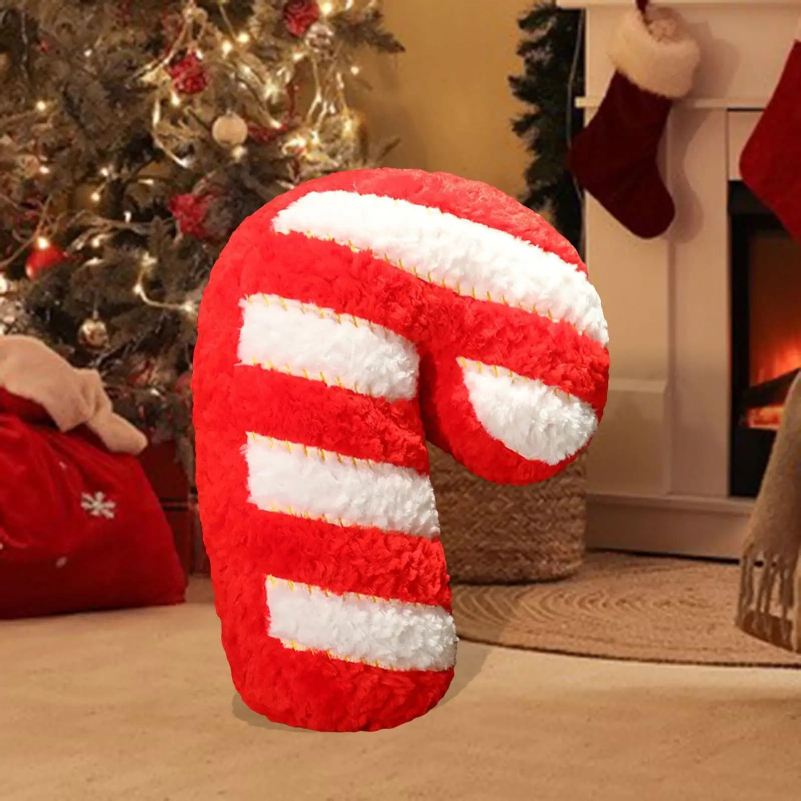 Christmas Throw Pillow,Xmas Doll Soft Home Decor Cartoon Stocking Stuffers