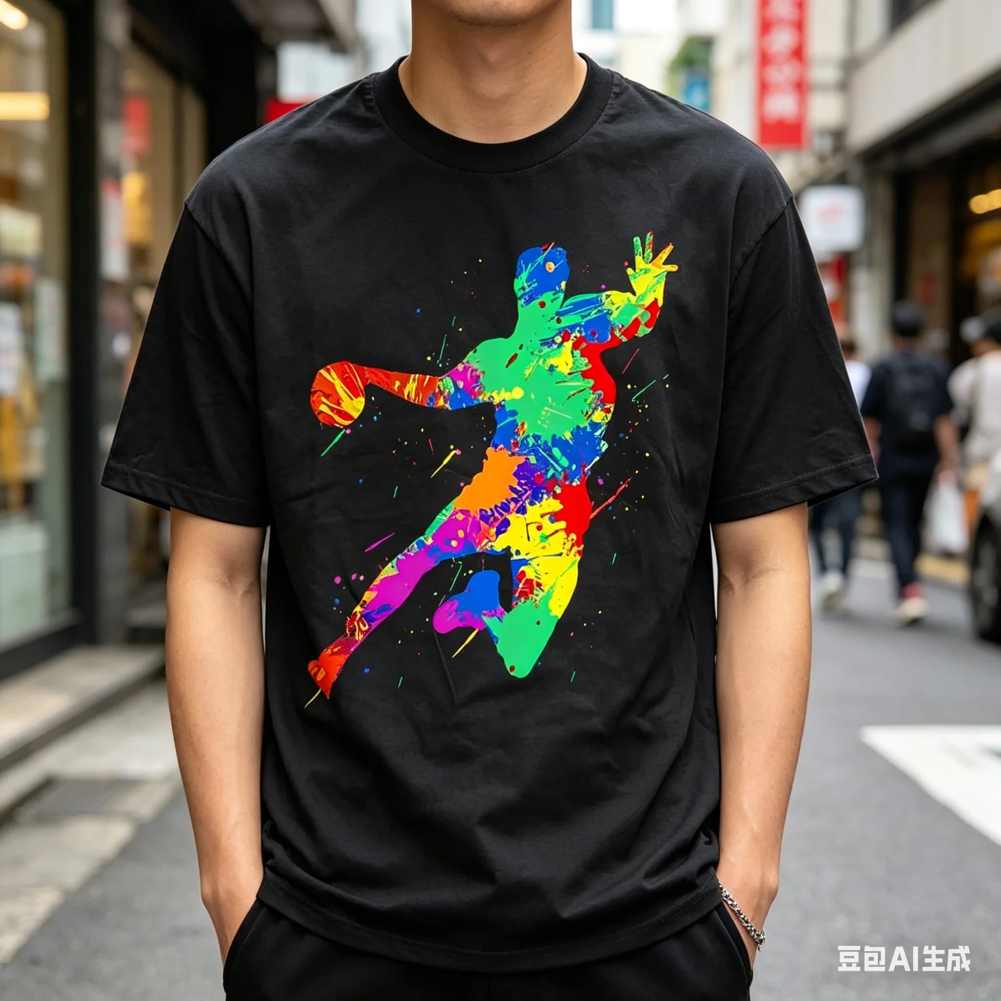 Magliette da uomo con stampa grafica di giocatori di pallamano, in cotone, streetwear, a maniche corte, regali di compleanno, t-shirt sportiva estiva da atleta
