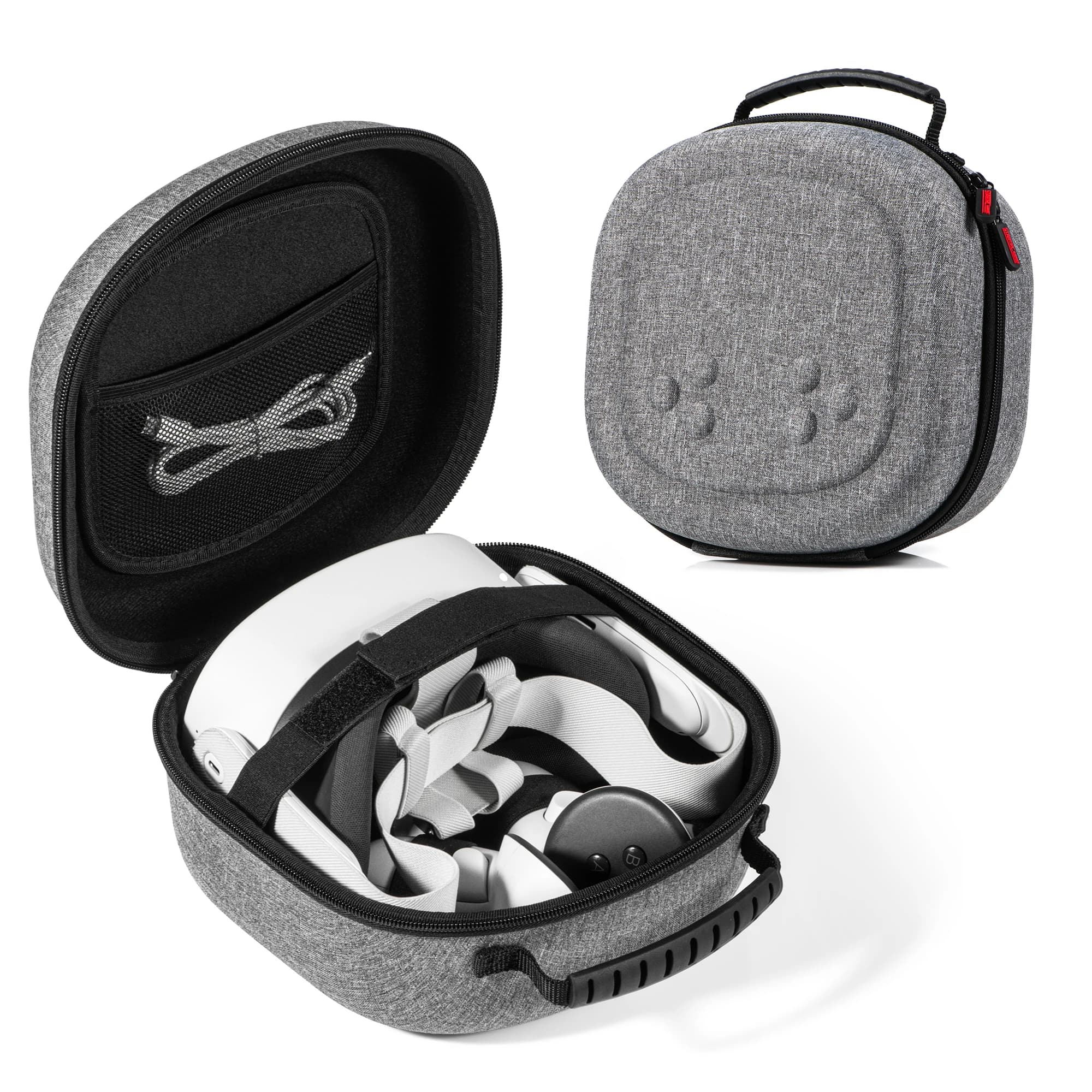 Custodia rigida compatibile con cuffie VR Oculus Meta Quest 3S/Quest 3/Quest 2 e custodia per accessori per controller touch