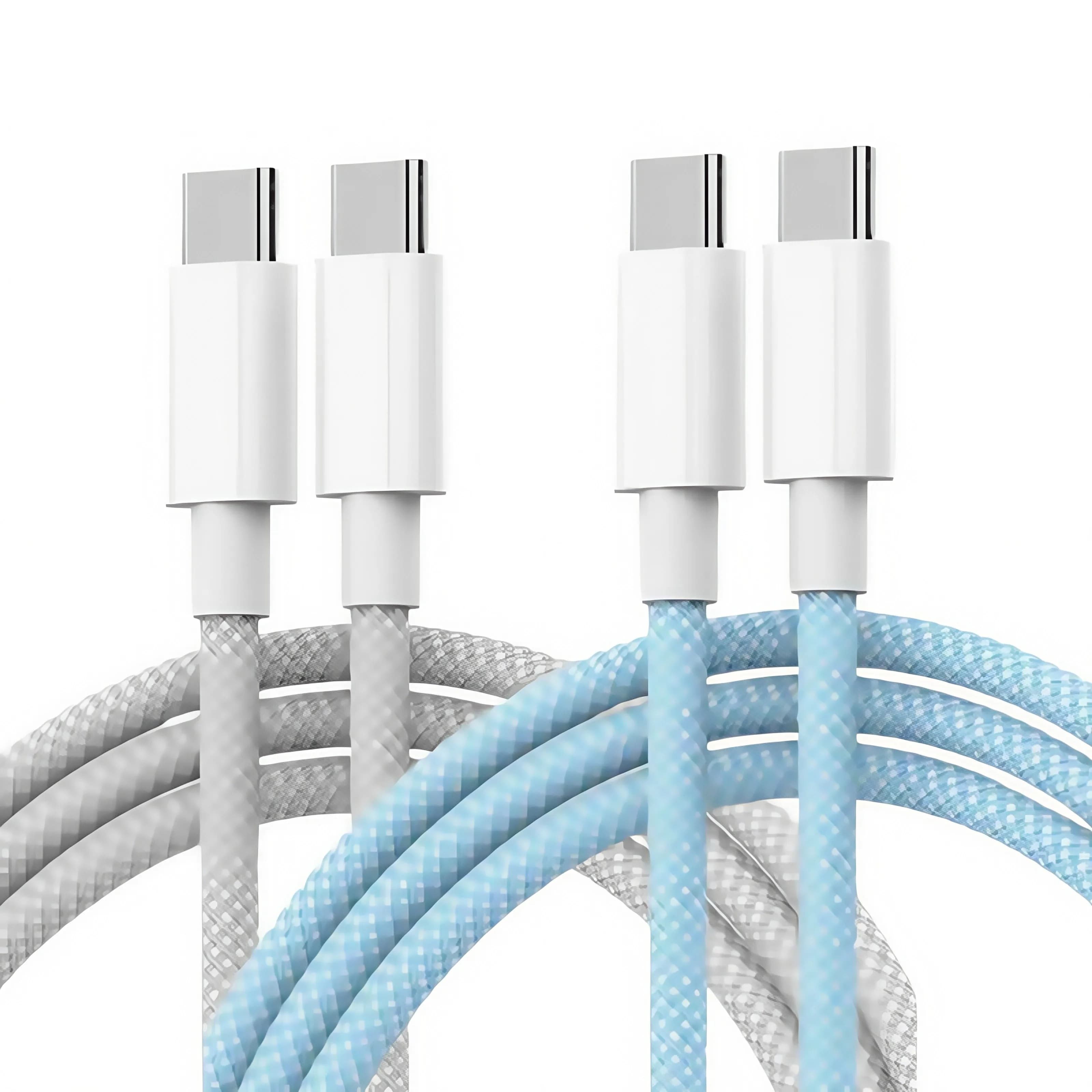 Cavo a colori da USB-C a tipo C per Apple iPhone 15 16 17 PD 60W Ricarica rapida per Huawei Xiaomi Samsung Tipo C Cavo per tessitura