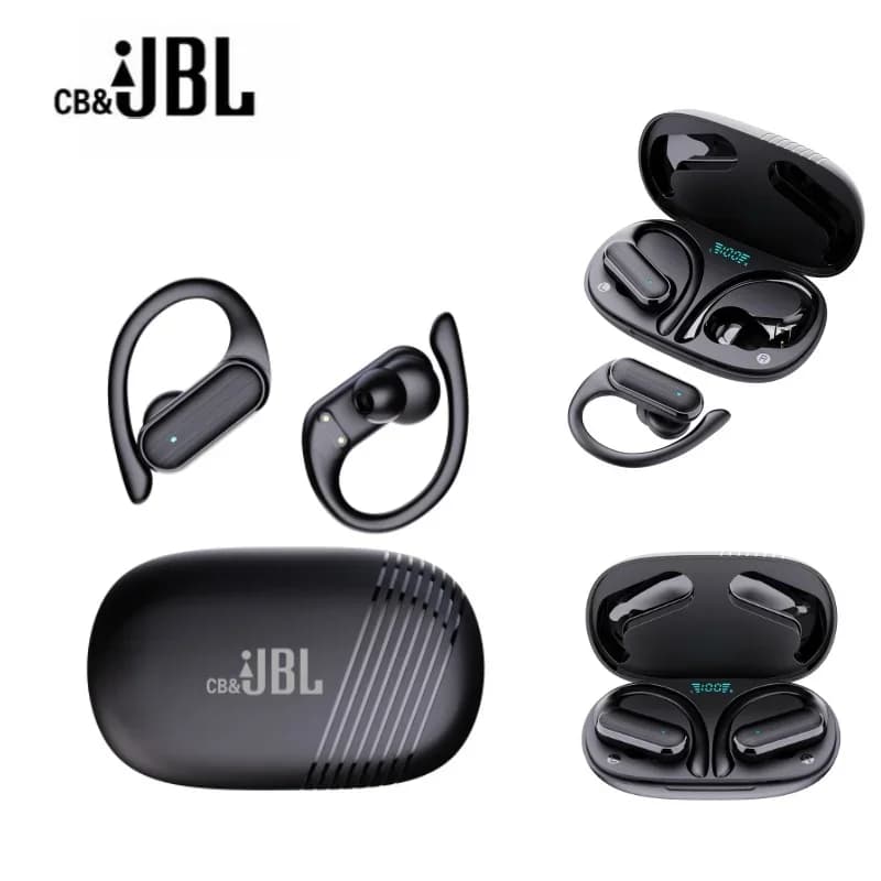 Per CB & JBL Bluetooth TWS Auricolari Wireless A520 Auricles Cuffie Ganci per le orecchie Gioco Auricolare Sport Touch Control Auricolari con microfono