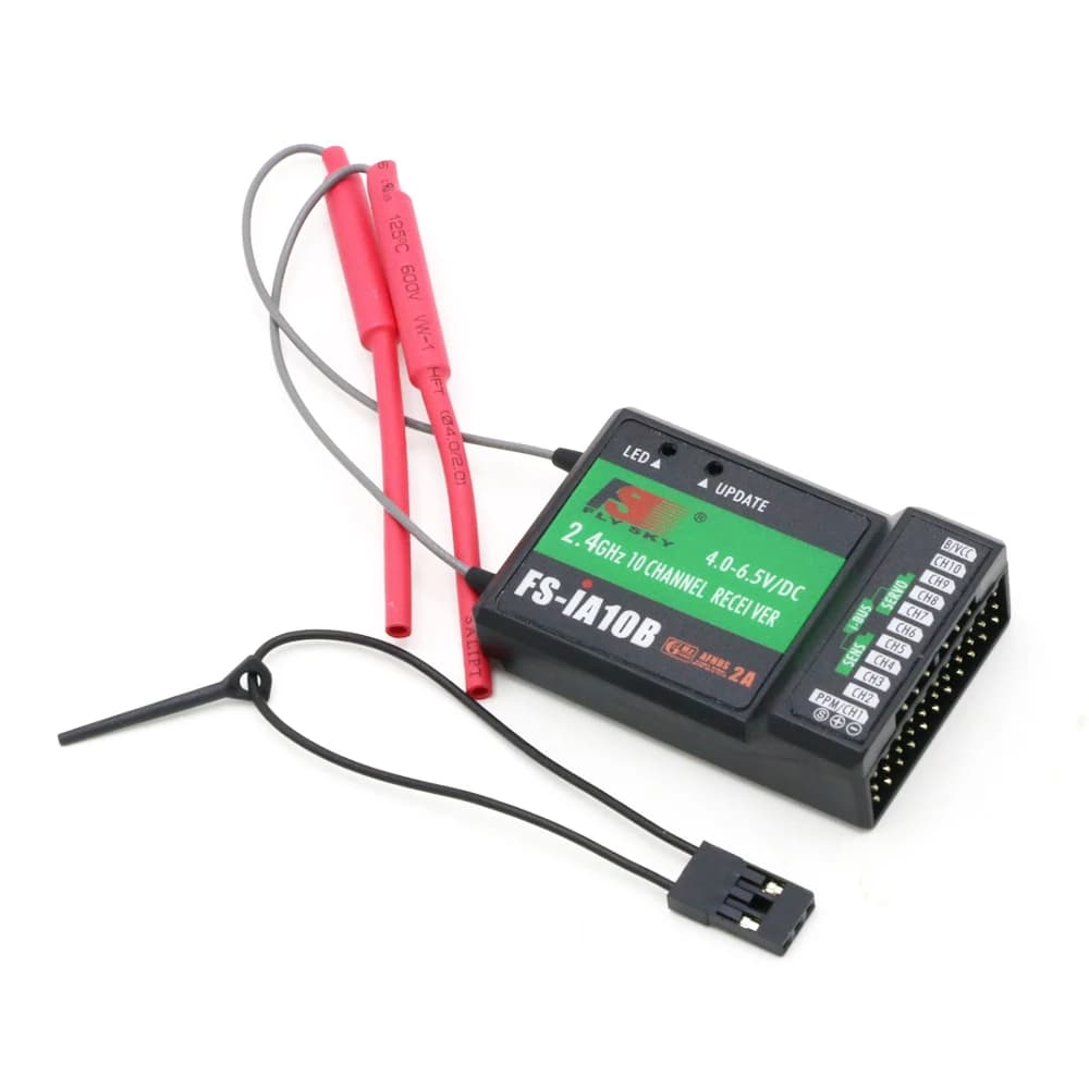 Flysky FS-iA10B 2.4G 10CH 10 Canali FS IA10B Ricevitore per Trasmettitore FS-I6 FS-I6S FS-I6X FPV RC Elicottero Quadcopter Drone