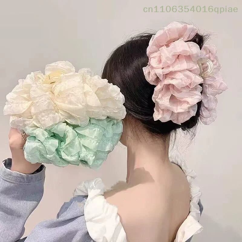Fermaglio per capelli a nuvola alla moda da donna, grande, dolce ed elegante, fermaglio a squalo per l'attaccatura, accessori per capelli da ragazza