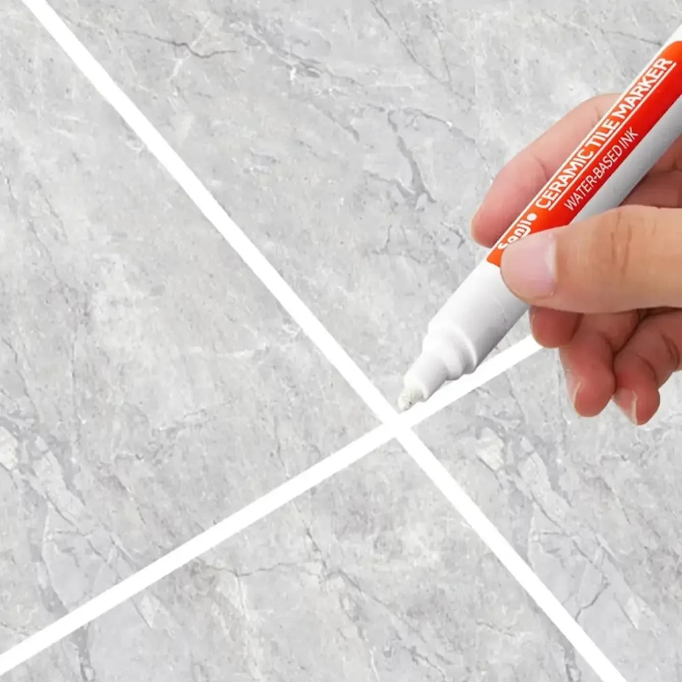 Penna per riparazione colori per piastrelle in ceramica, per bagno, parete e pavimento, anti-muffa, impermeabile, colore bianco, 1/5/10/30 pezzi