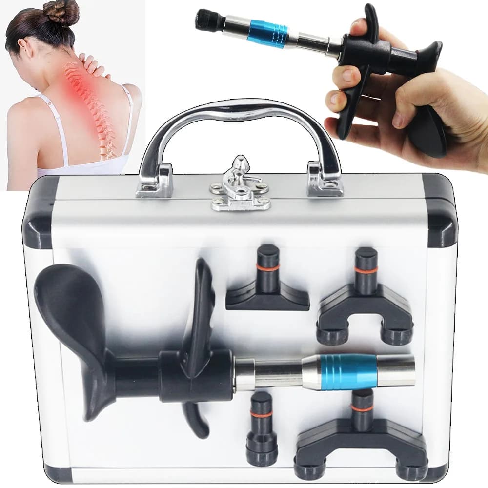 300N Chiropractic Adjustment Tool Newest Manual Gun For Spine Back Massager Cervical Spine Correction Gun 6Levels Massage Tools