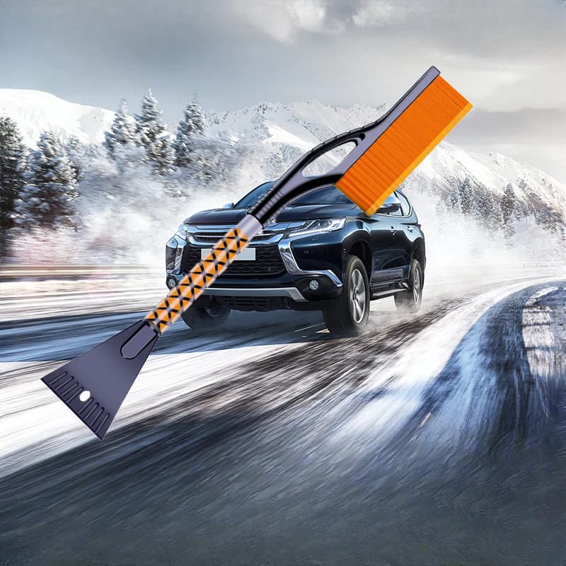 Snow Removal Tool for Heavy Duty Car Brush for Ice Scraper and Detachable Combined Shoe for Winter Snow Cleaning