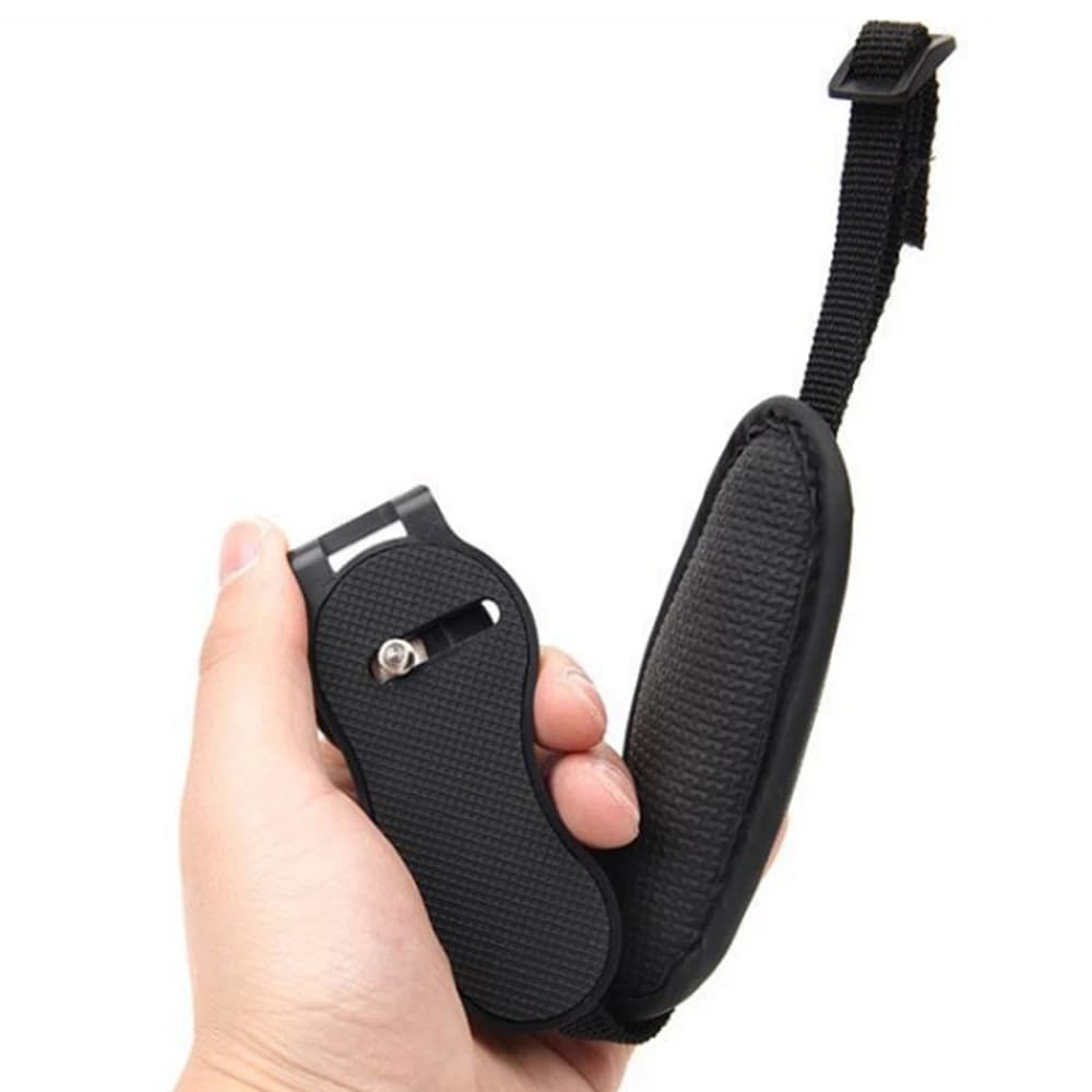 Cinturino per fotocamera Impugnatura imbottita in pelle artificiale regolabile Stabilizza il videocamera Pellicola imbottita in microfibra SLR DSLR Cintura per bracciale