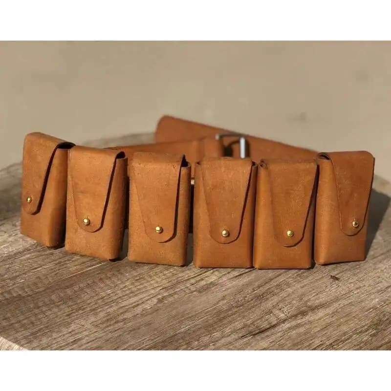 Tusken Sand People Waist Bag Steampunk Leather Cavalleria Bandoliera Sash Raider Tattoo Cartridge Bag Fanny Pack