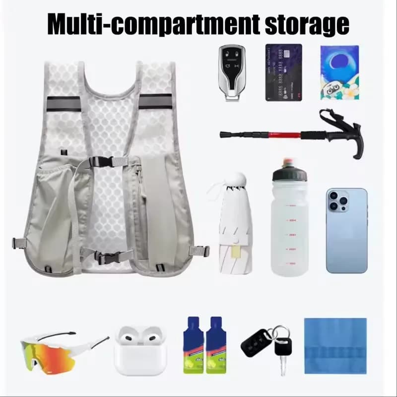 Running vest Water backpack Hydrating ultralight racing backpack Reflective backpack for women Men's Hiking Trail Marathon Cycling