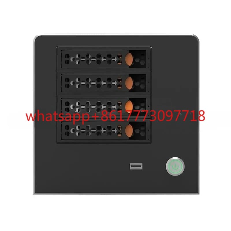 Case NAS ITX per Disco Rigido, Case NAS per Server di Archiviazione File Domestico/Ufficio, 4 Dischi