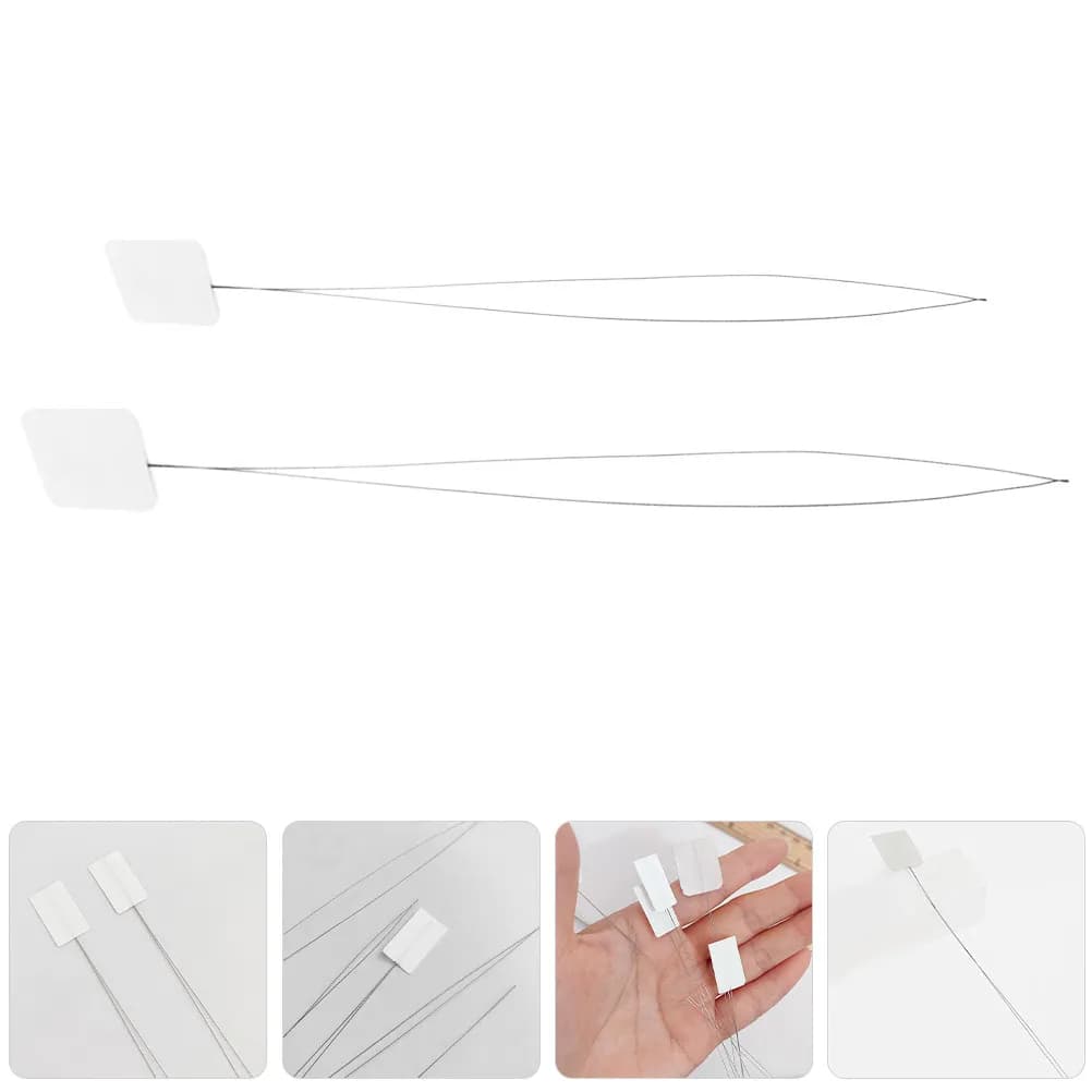 10 Pezzi Infilatore per Ago da Ricamo in Acciaio, Strumento per Infilare il Filo per Cucito a Mano, Punto Croce, Fai da Te, Forniture Artigianali