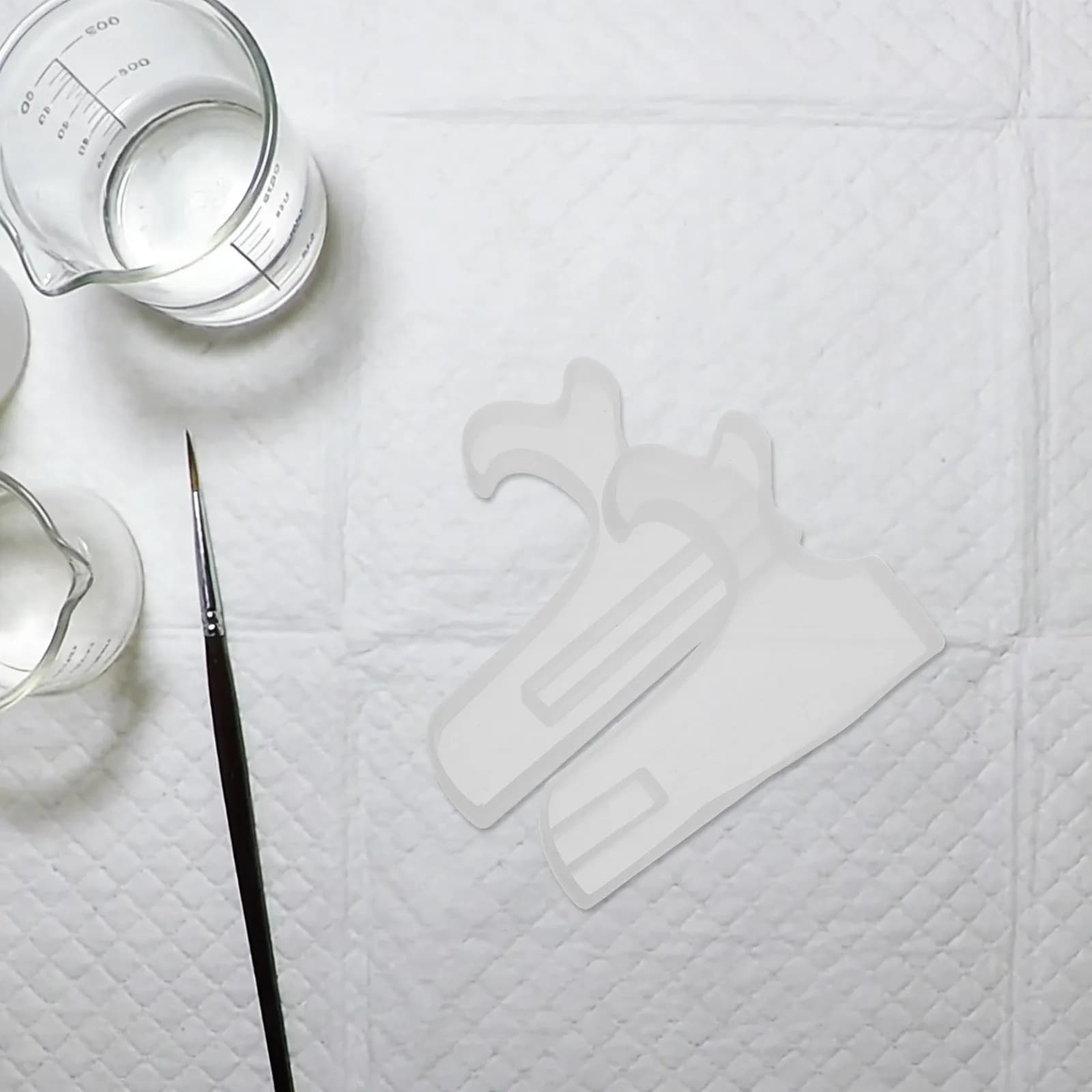 Set di 1 stampo in silicone per fusione, supporto preciso in resina epossidica, piedistallo per esposizione immagini, facile da smontare, cavalletto porta foto fai da te