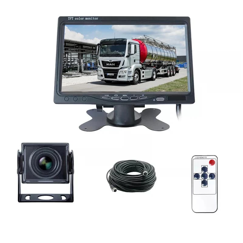 7 Inch AHD Waterproof Night View Truck Rearview Backup Camera Monitor System SUV RV Motorhome Trailers Reversing LCD DVR Dashcam