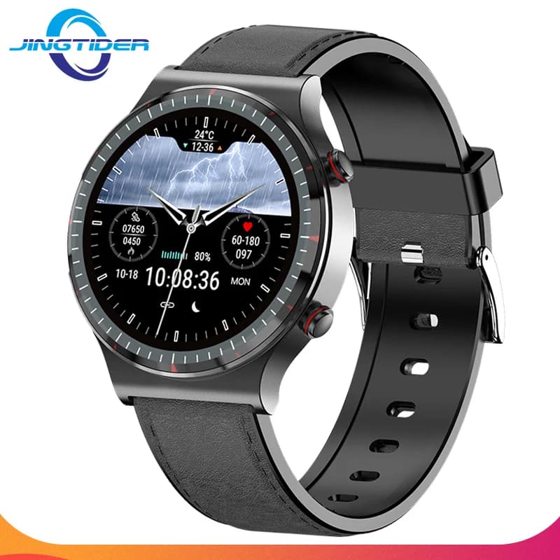 G08 Medical Grade ECG Health Monitor Smart Watch Man Multichannel Body Temperature Optic Blood Pressure SpO2 Smartwatch