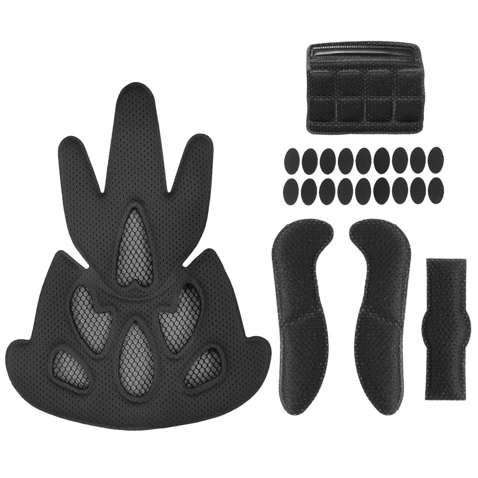Kit imbottitura universale da 23 pezzi, cuscinetti in spugna per caschi da bici e moto, facili da installare, lavabili, ad asciugatura rapida, anti-collisione