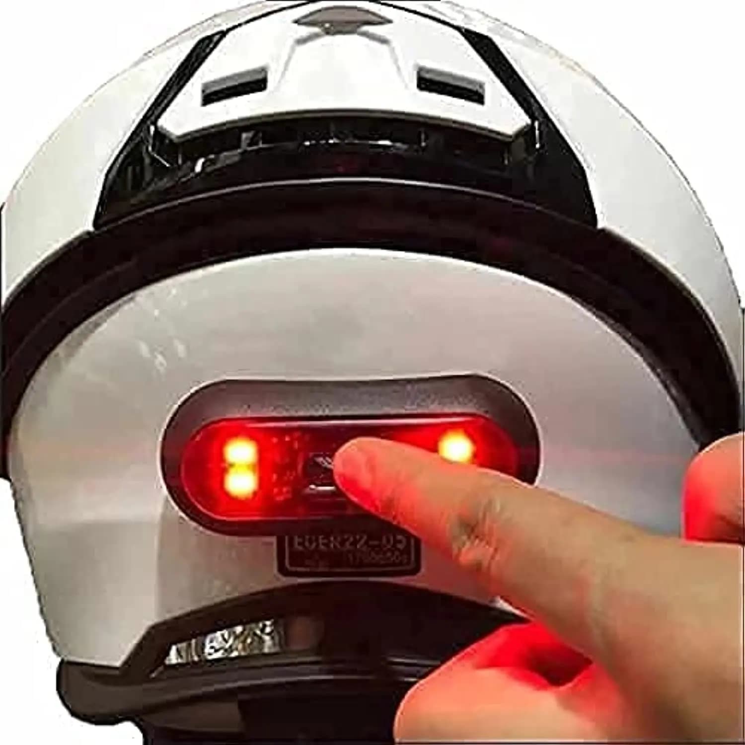 LED motorcycle helmet light, red rear safety lights for bicycle for night driving with USB rechargeable cable