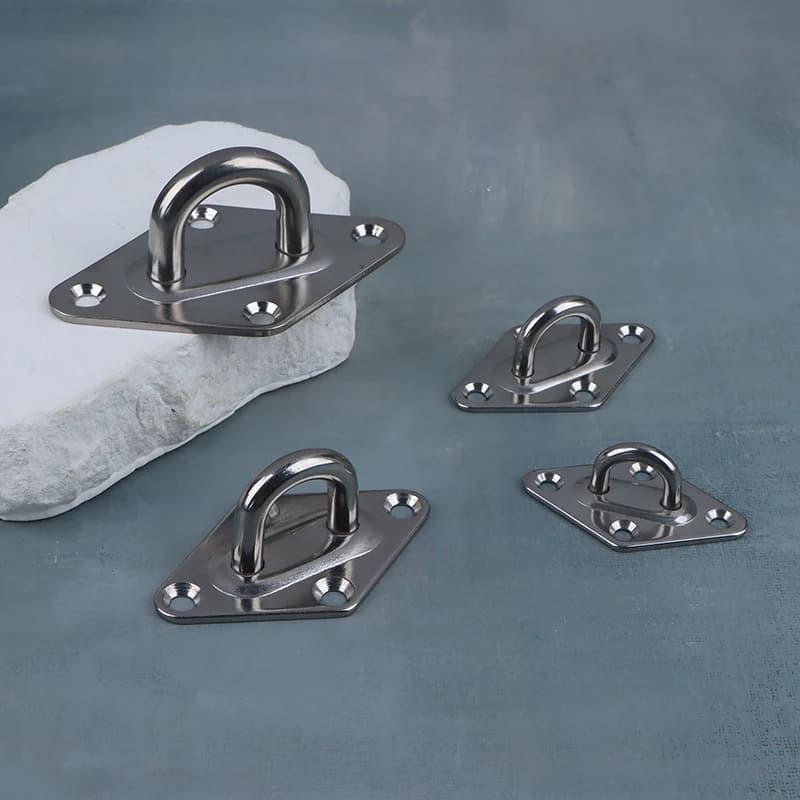1pc M5 M6 M8 M10 304 gancio per montaggio a parete a soffitto in acciaio inossidabile piastra per occhiello di ancoraggio per impieghi gravosi per amache altalena Yoga per barche