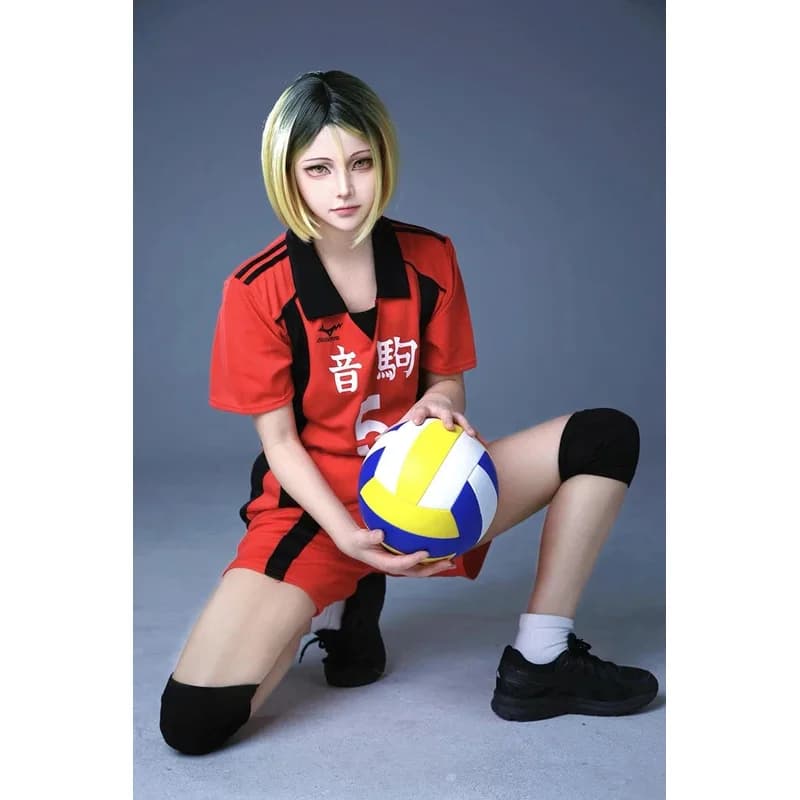 ER1KAnime Haikyuu Cosplay Costumes Nekoma High School Volleyball Club Sportswear Jerseys Uniform Kenma Kozume Kuroo Tetsuro T-s