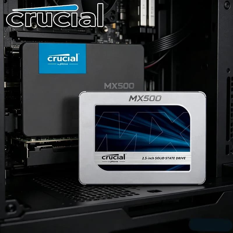 Crucial MX500 BX500 240G 500GB 1TB 2TB 2.5 Inch SATA SSD,3D NAND High Speed Internal Solid State Drive for Laptop & Desktop PC