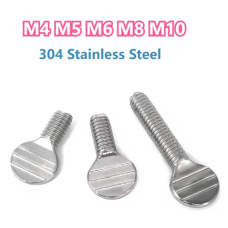 Stainless Steel Hand Screw 304 Ping Pong Satin Screw M4 M5 M6 M8 M10