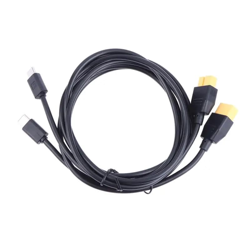 5A Type-C To XT60 Male Female Plug Power Cable PD100W Fast Charging Cable For Model Aircraft/drones Lithium Battery 20V