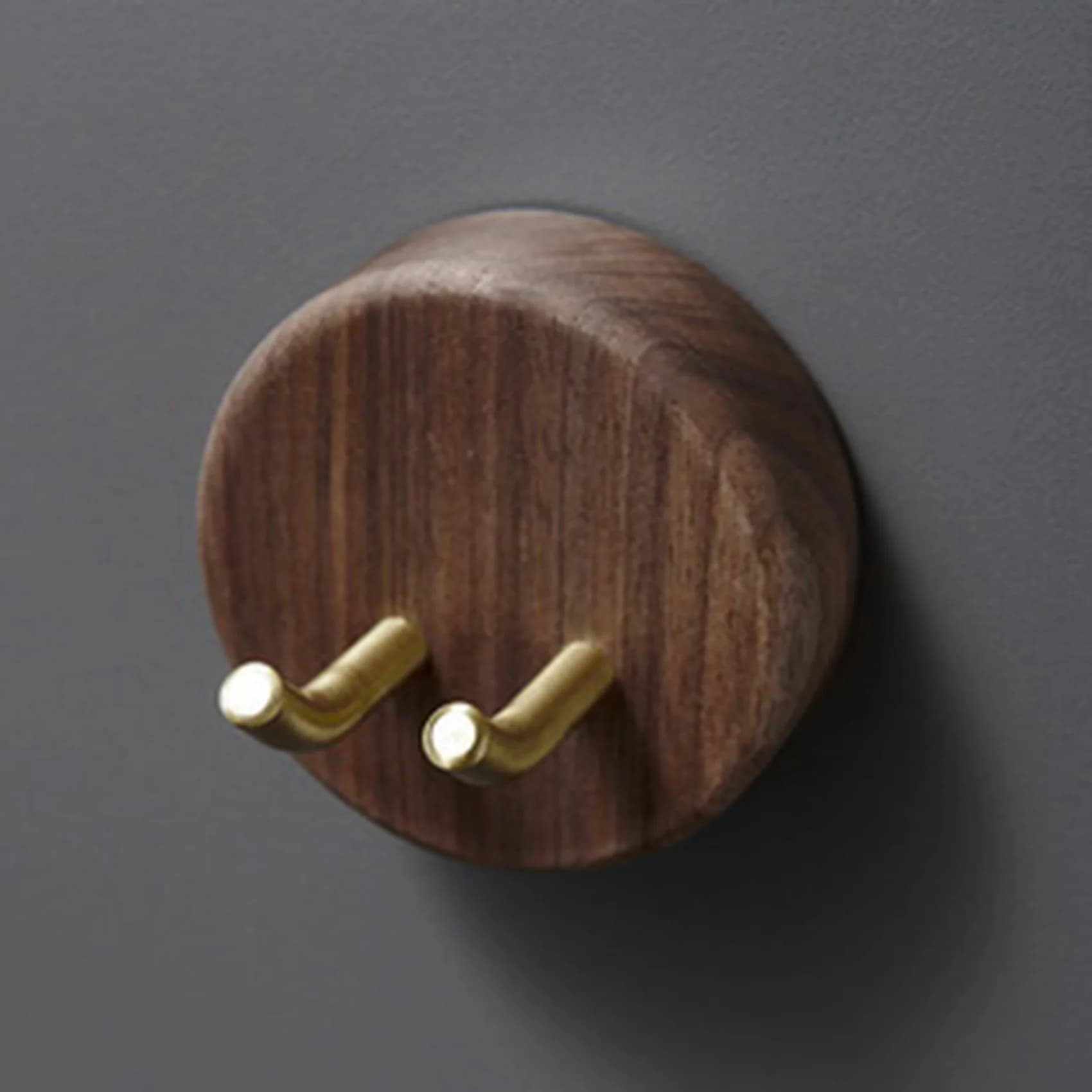 ABLQ Set di supporti per asciugacapelli da parete per staffa in legno massello Accessori per il bagno Rack Organizer B