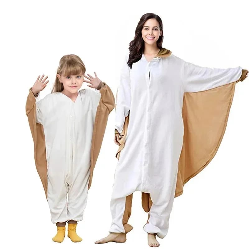Premium Outfit Funny Cartoon Cosplay Onesie Animal Halloween Pajamas s Cute Flying Squirrel Kigurumi