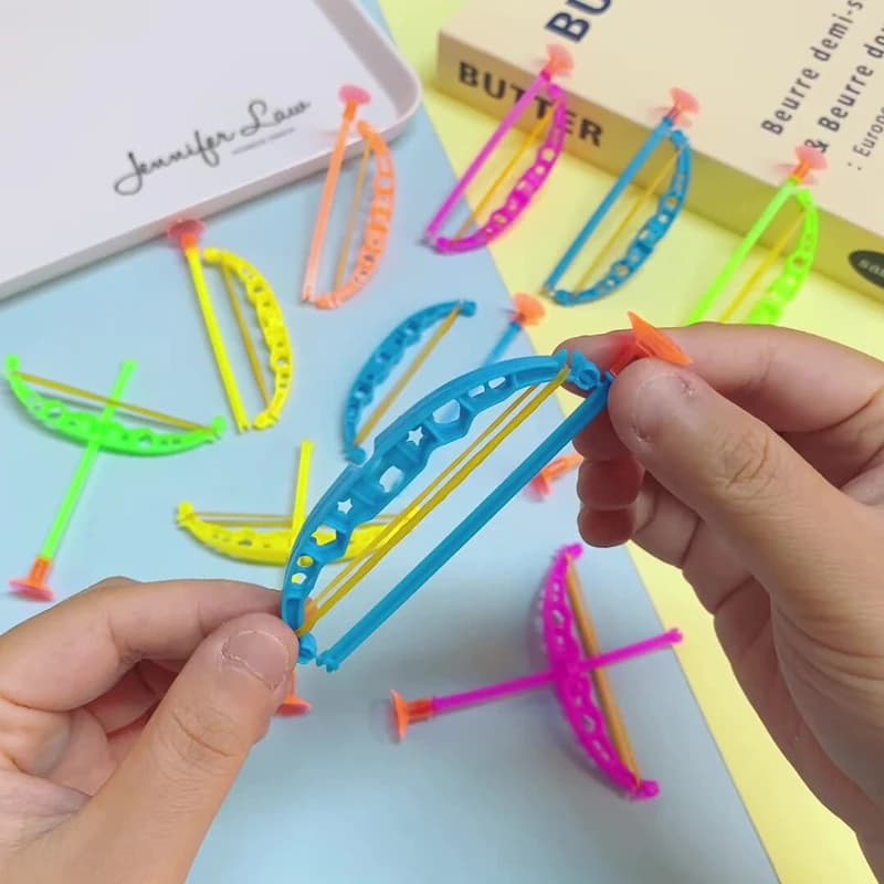 12/24/36pcs Mini Plastic Bow and Arrow for Bow Hunting And Target Practice Birthday Toys Gift for Boys and Girls