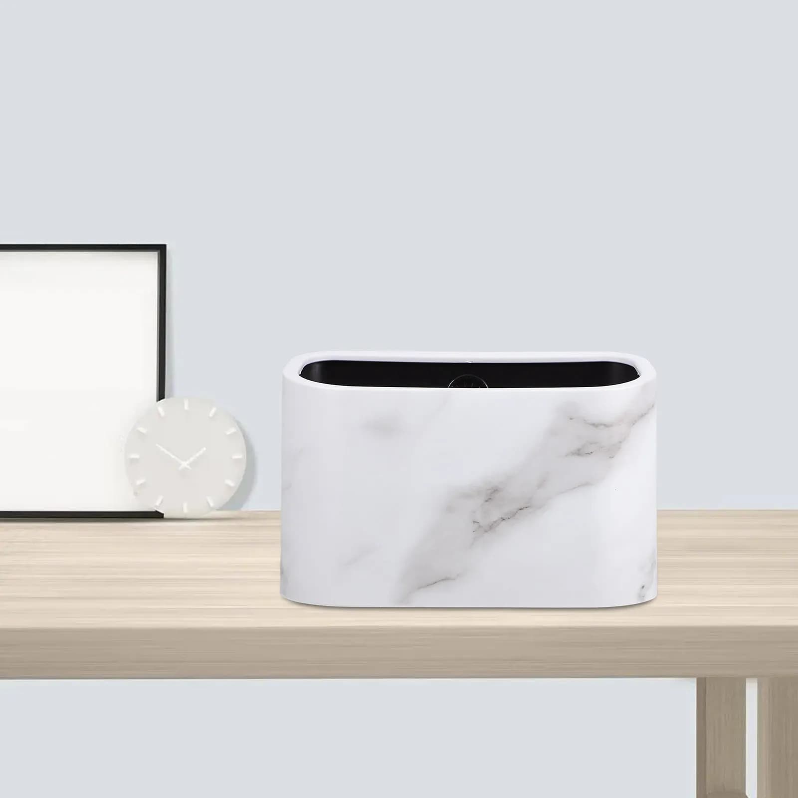 Elegante Mini Cestino Moderno per Scrivania, Contenitore Salvaspazio per Ufficio, Cucina, Bagno, Lavanderia, Dormitorio