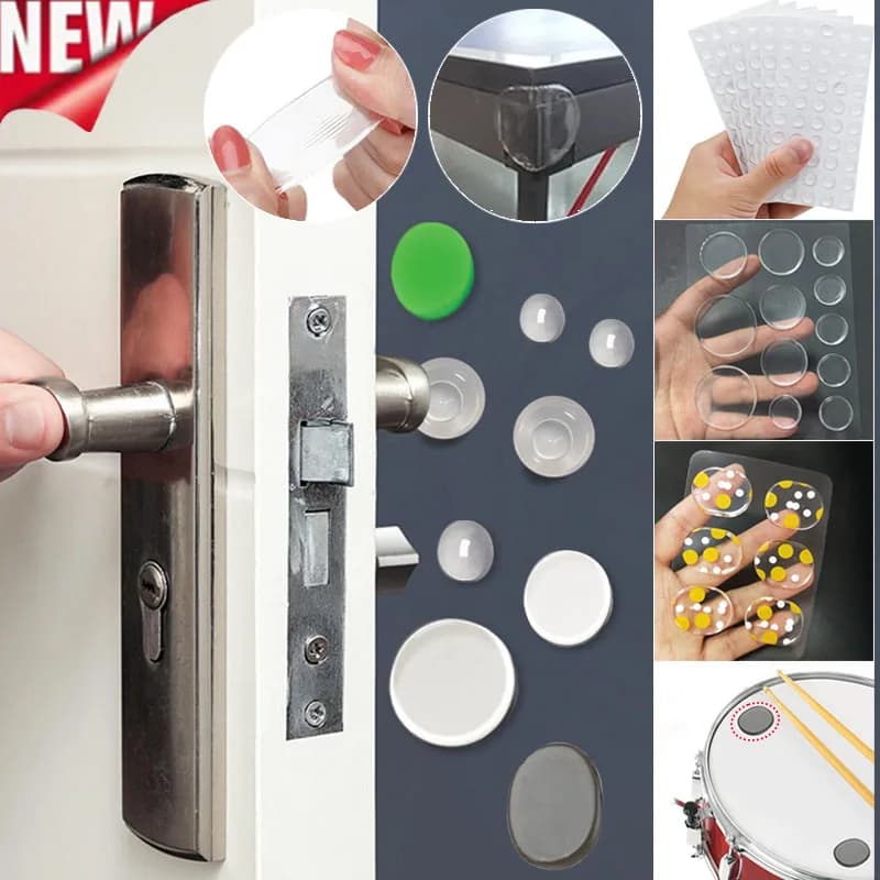 Tappo per porta autoadesivo in gomma per prevenire il rumore cuscino tampone tampone autoadesivo striscia tampone muto antitraccia