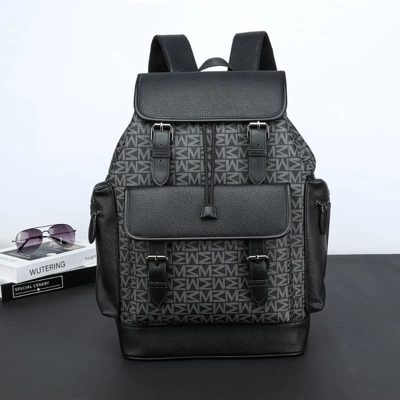 Letter Flap Backpack Men Large Capacity Travel Bag Fashion Drawstring Backpack For Men Waterproof 14 inch Laptop Bags School Bag