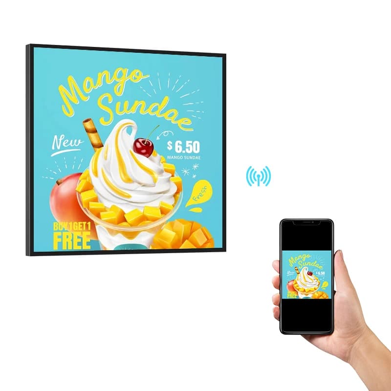 LCD Screen 19.6 26 29.6 39.4 45.4 Inch Advertising Android Digital Display NFT LCD square Monitor Digital Photo Frame