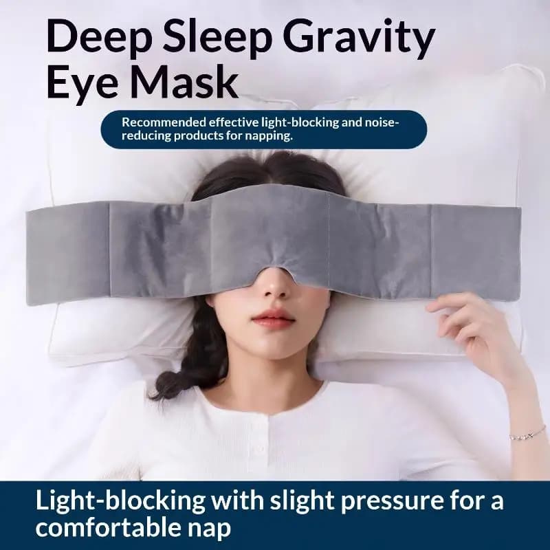 Gravity Eye Mask Weighted for Men Women Sleep Better Light Blocking Stress Relief