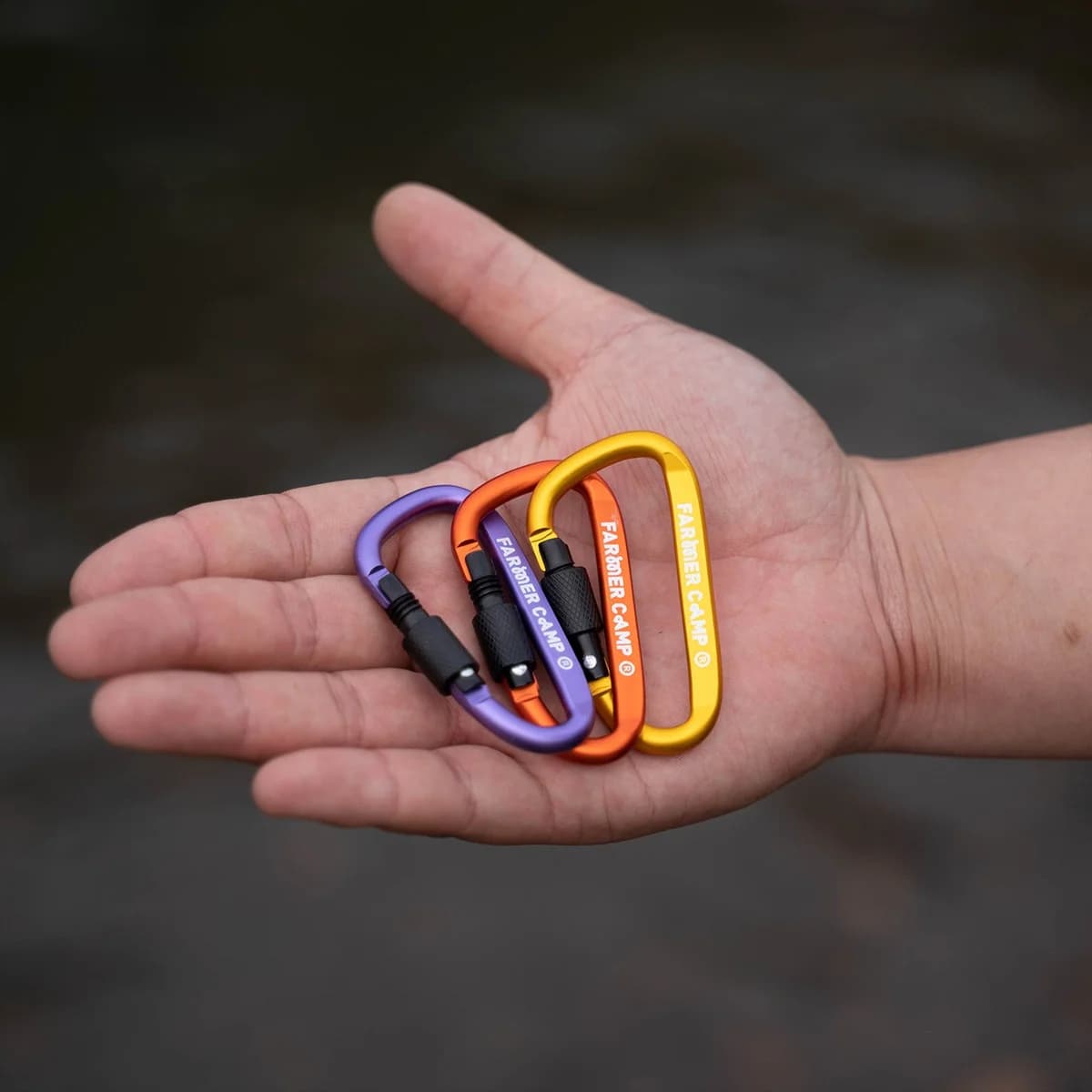 Farmer Camp Lockable D-Ring Fishing Lure Outdoor Fishing Gear Strong Decorative Hanging Hook Durable Fishing Accessory