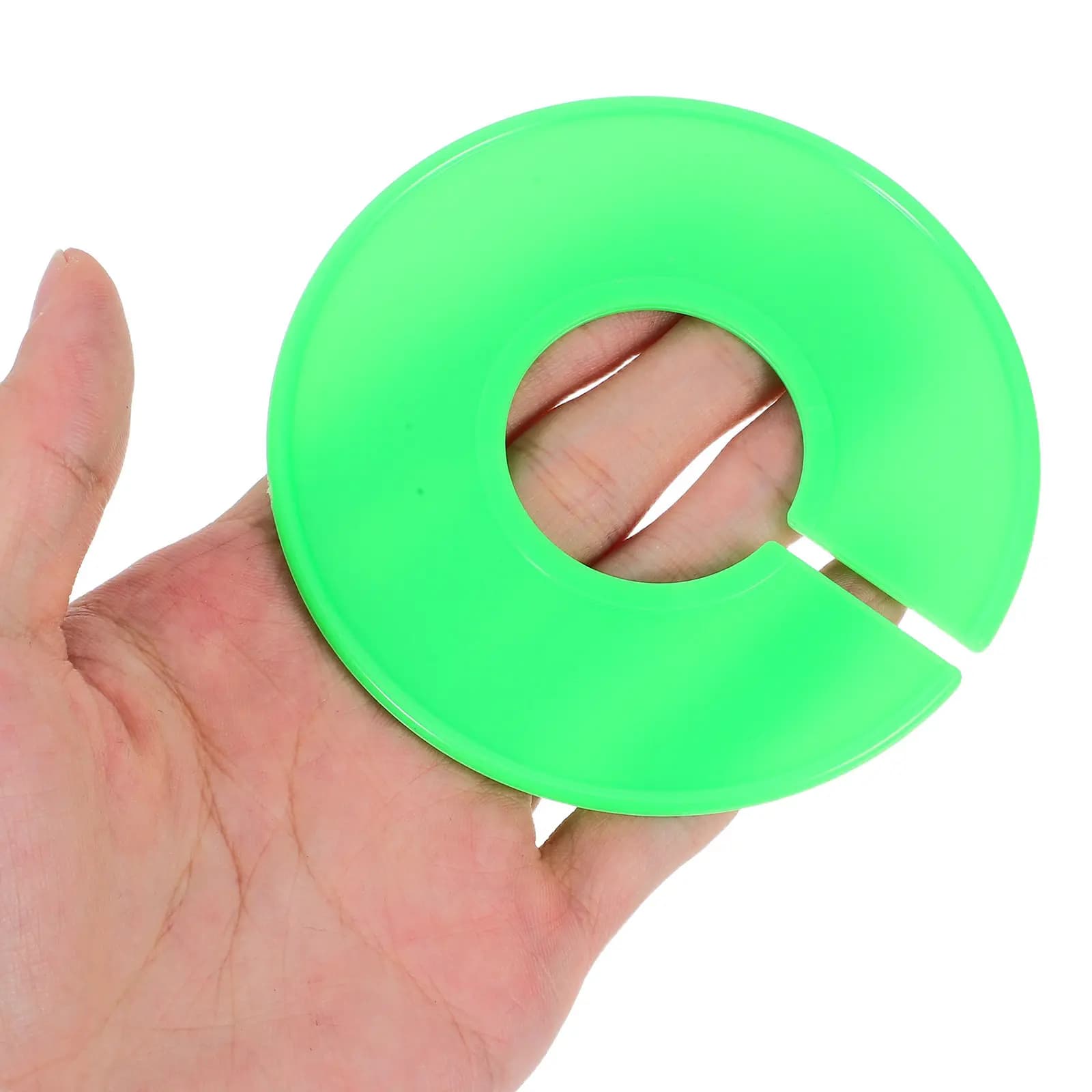 20 Pezzi Divisori per Armadio, Etichette Rotonde in Plastica Verde per Appendiabiti, Separatori per Vestiti, Organizzatore per Guardaroba