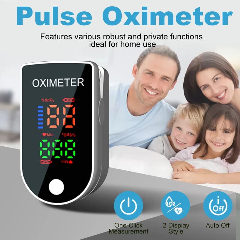 AiQUE finger pulse oximeter 4 colors LED heart rate meter SPO2 Measure Oximeter Monitor Pulsossimeter Portable test finger clip