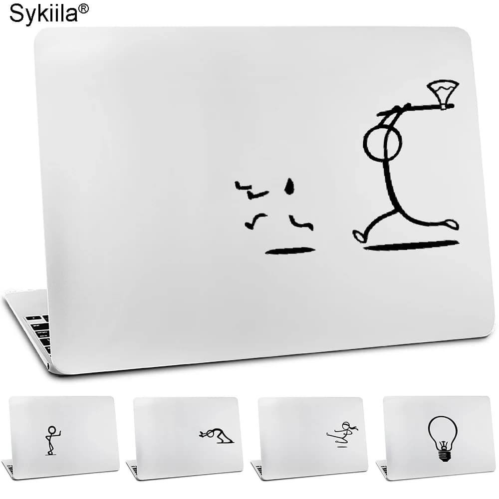Adesivo in vinile per Macbook Air 11 12 13 M1 M2 Pro 13 15 16 Retina Decalcomania Della Parete Del Computer Portatile Stickman Guy Notebook Tablet Pelle per iPad