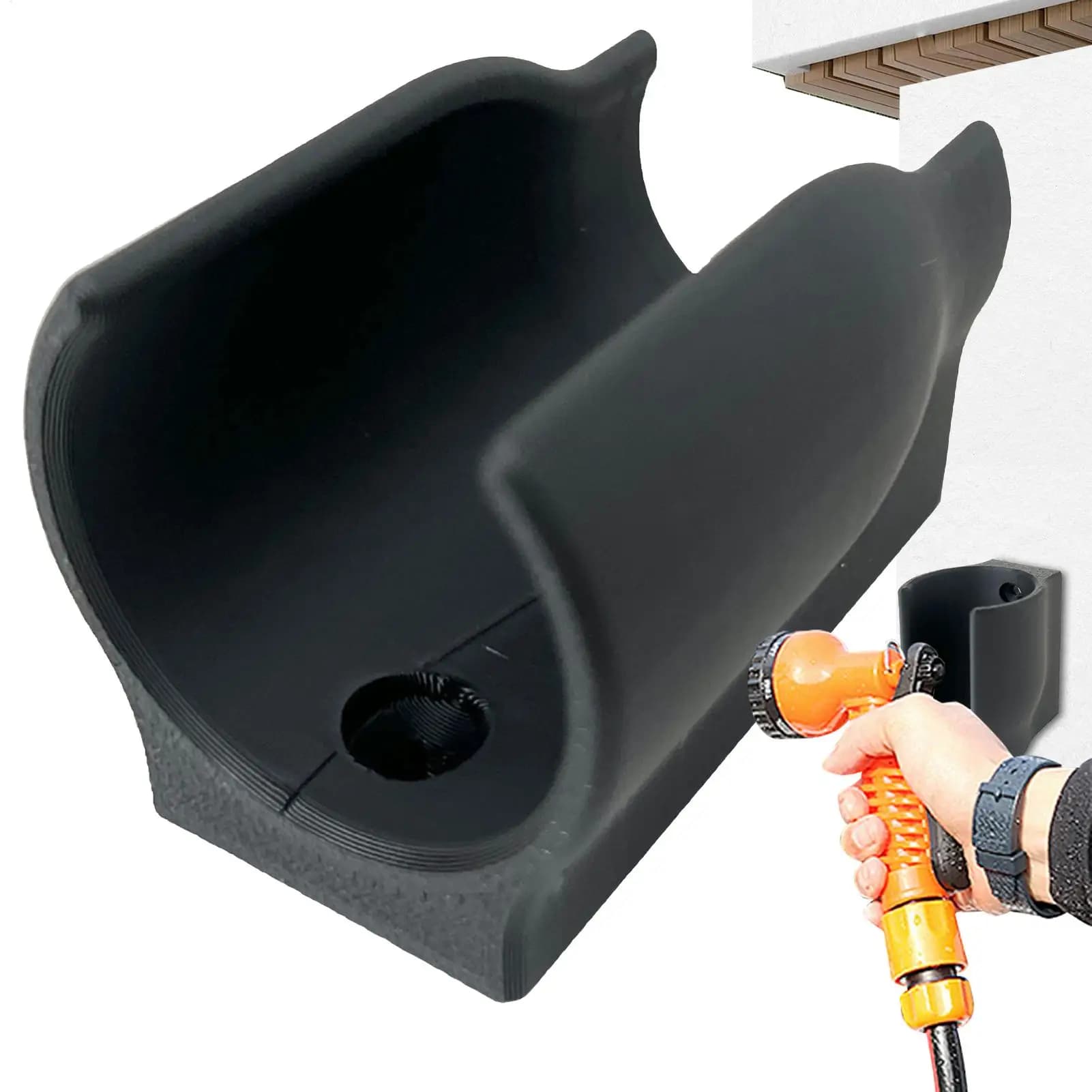 Supporto da parete antiscivolo per tubo flessibile, accessorio per spruzzatore per ugelli, accessori da giardino per esterni