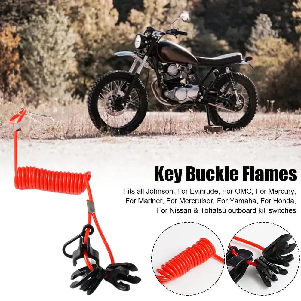 Motorcycle Boat Emergency Safety Rope for YAMAHA Outboard Engine Keychain Flameout Safety Rope Boats Accessories T0W8