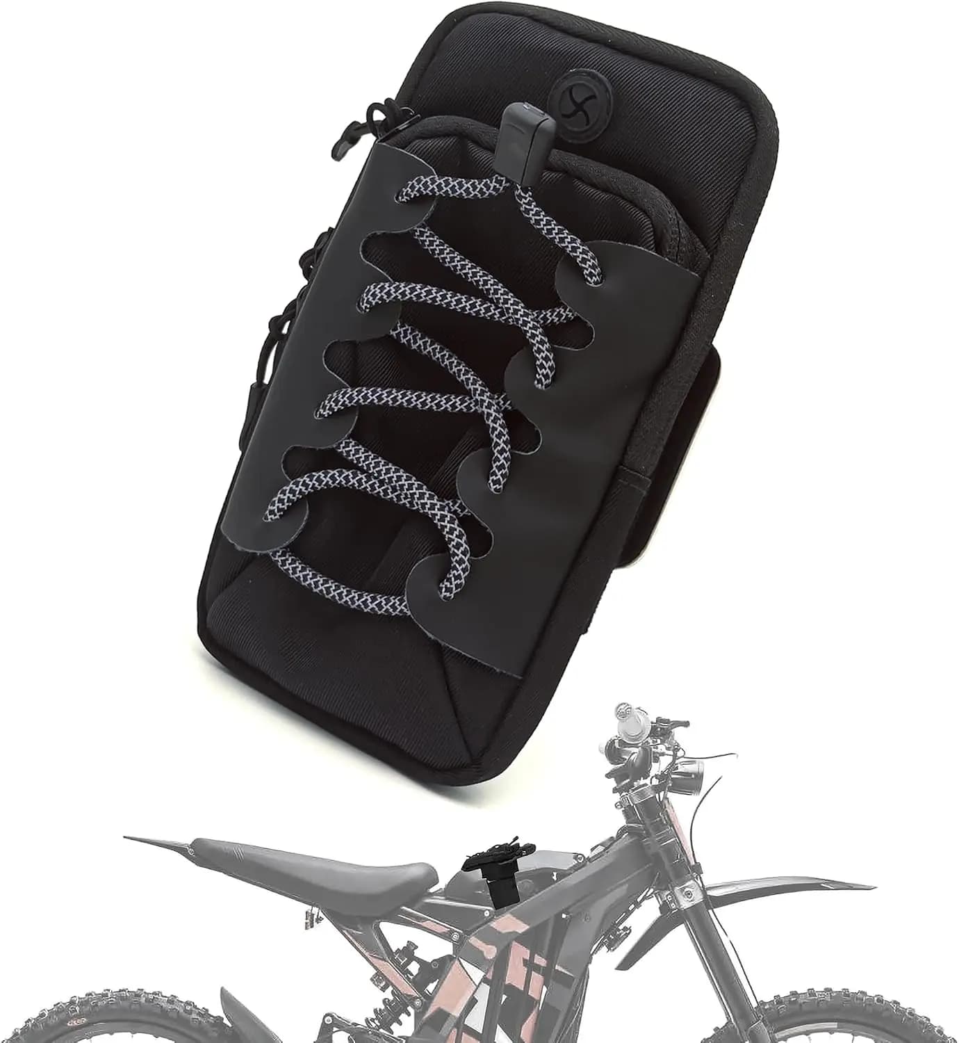 For Sur‑Ron Light Bee S X Reflective Arm Storage Pouch Wear Resistant Adjustable Wrist Bag Pit Bike Ebike Motocross Accessories