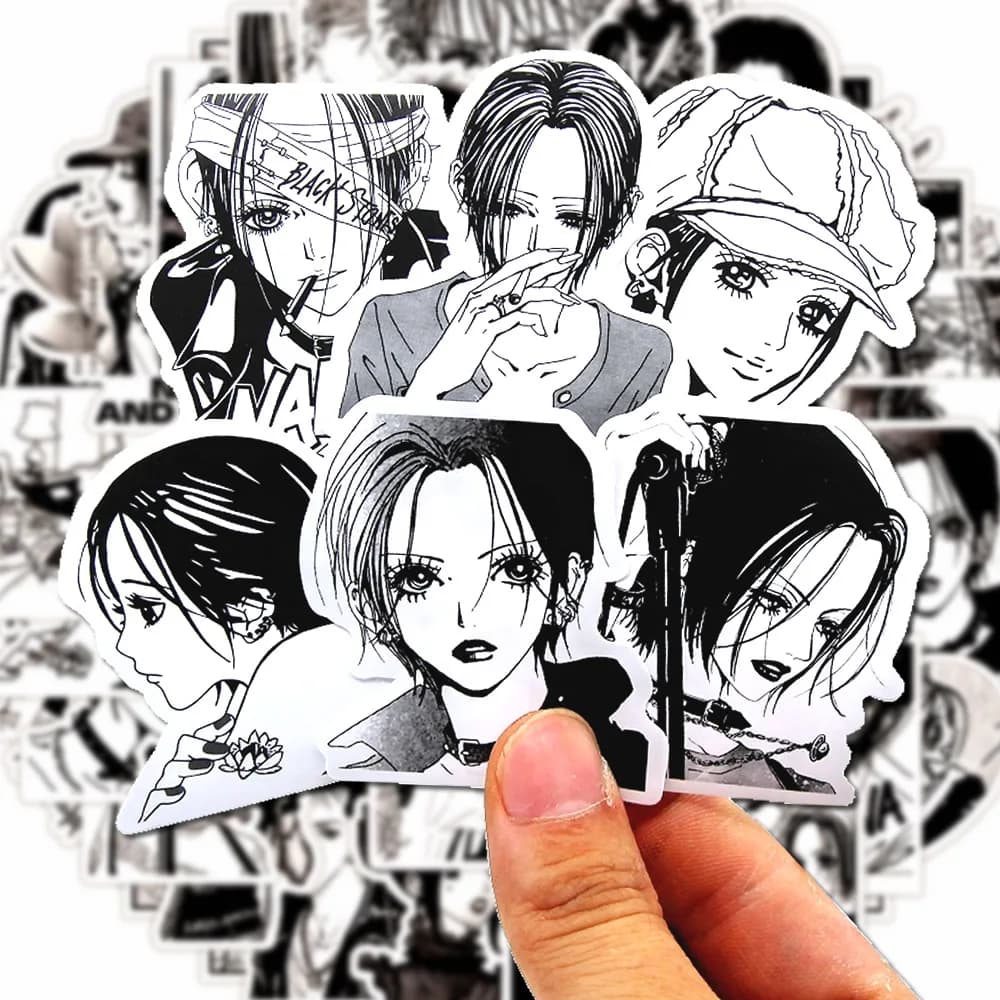 30/60/180p Anime NANA Stickers Cool Graffiti Decals DIY Decoration For Phone Laptop Stationery PVC Waterproof Sticker Toys Gift