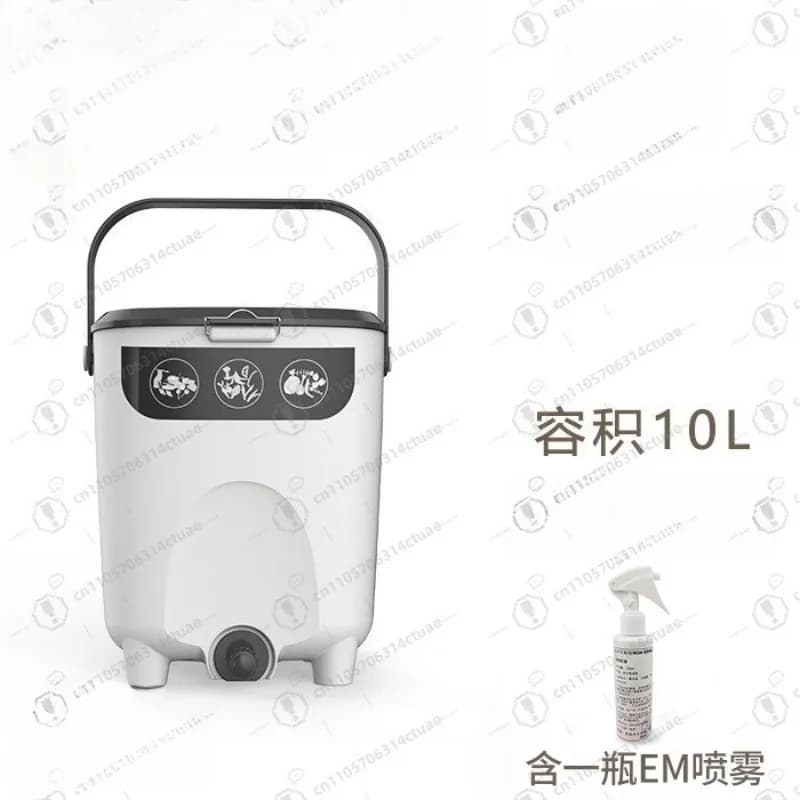 Compostiera Domestica per Rifiuti Alimentari, Contenitore di Fermentazione con Batteri EM per Produzione di Fertilizzante Organico e Classificazione dei Rifiuti