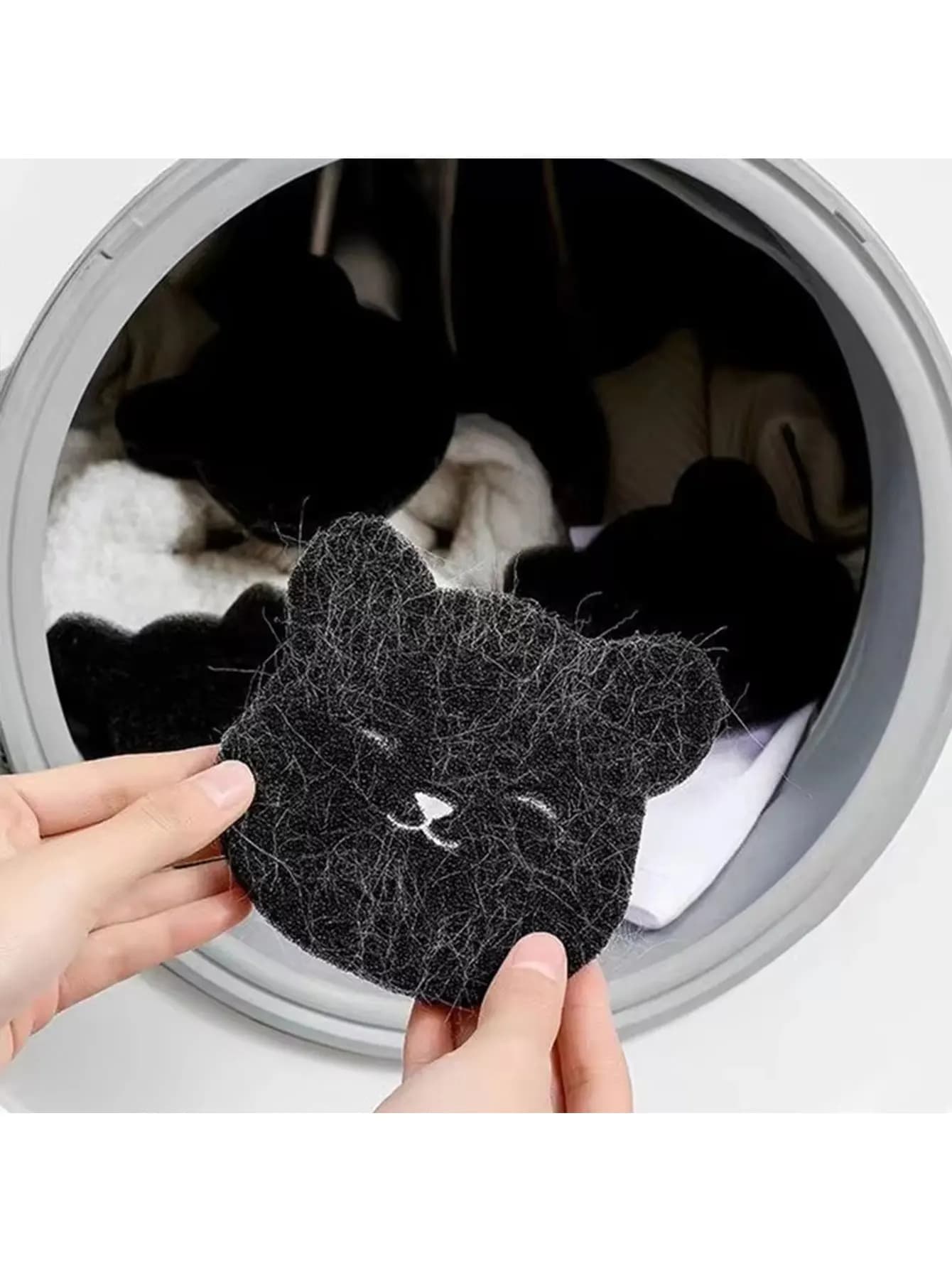 5pcs Reusable Pet Hair Remover Laundry Catcher Lint Catcher for Washing Machine Cleaning Sponge for Clothes Sofa Cat Dog Hair