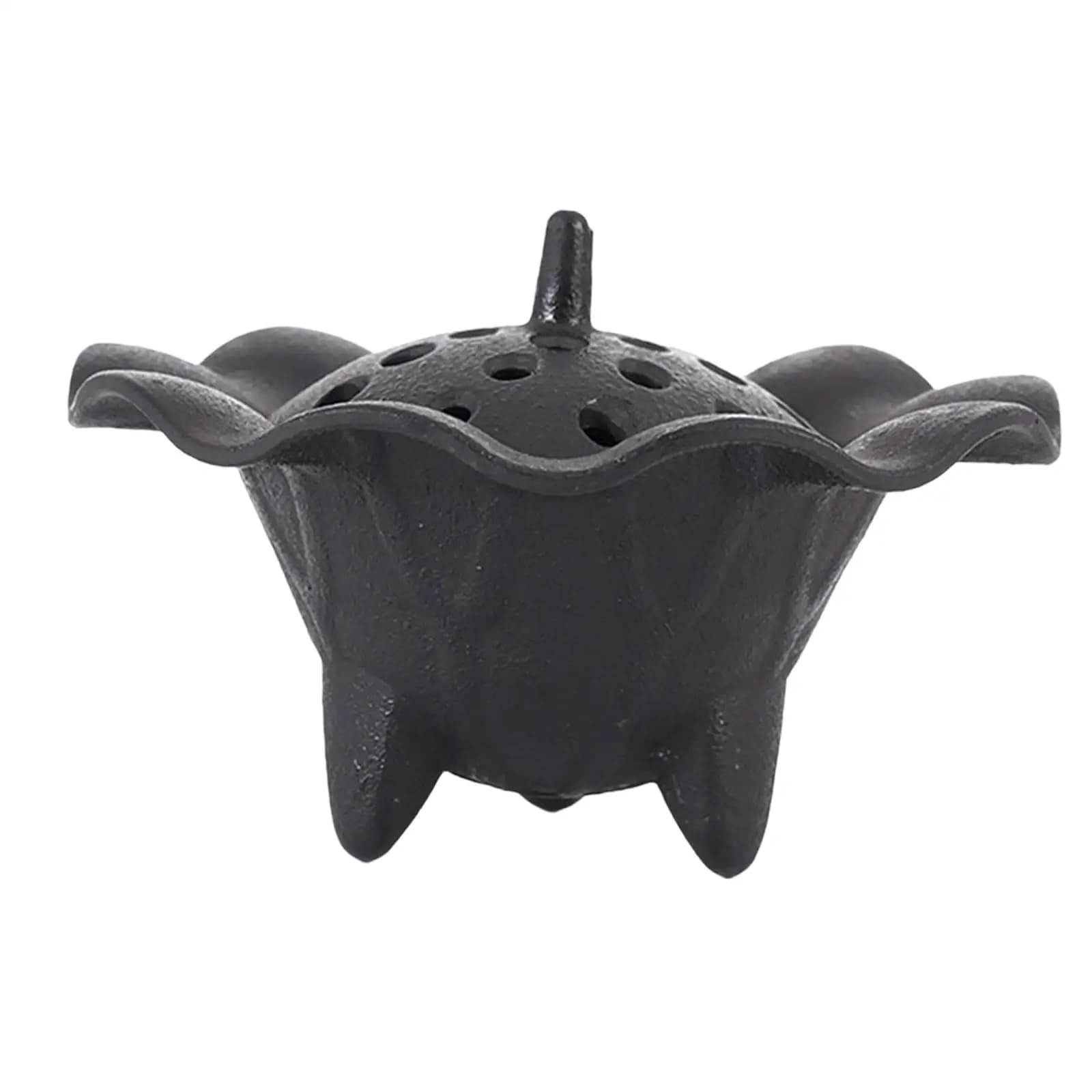Bruciatore di incenso in ghisa per bastoncini di incenso, piccolo bruciatore di aromi, ornamento decorativo per casa, ufficio, yoga, camera da letto, bagno