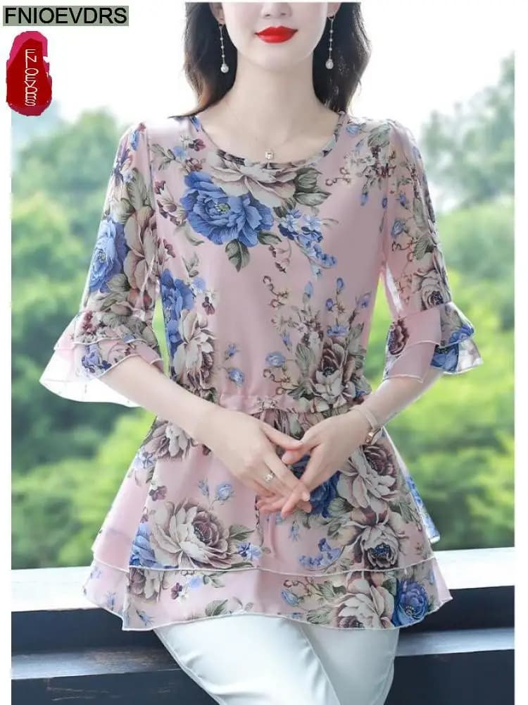 S-4XL 2023 donne Design francese elegante ufficio signora lavoro camicia di base sottile coulisse vita papillon Rufles peplo top camicette