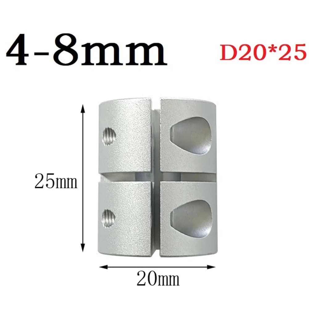 Aluminum Coupler For Motors And 3D Printers D20x25 With 90 Degree Fixing Suitable For Various Mechanical Projects