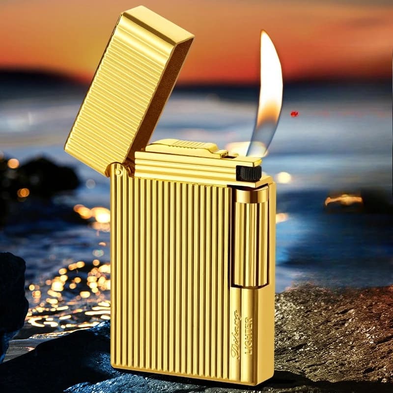 High End Langsheng Lighter, Grinding Wheel, Open Flame, Reusable, Creative, Personalized Smoking Accessories, Men's Small Tools